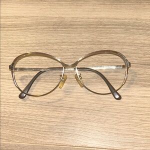VINTAGE Givenchy Paris Oversized Gold Wire Frames - Made in Italy